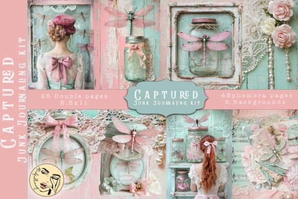 Download Captured Junk Journaling Kit - Junk journaling Collection