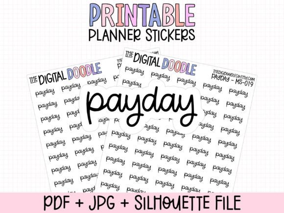 Download Payday Printable Planner Stickers - Premium Resources