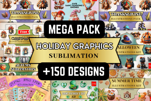 Download Holiday Graphics Sublimation Bundle - Day Collection