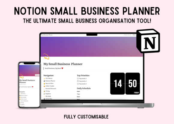 Download Notion Small Business Planner Template - Planner template Collection