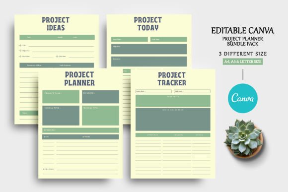 Download Canva Project Planner Template - Planner template Collection