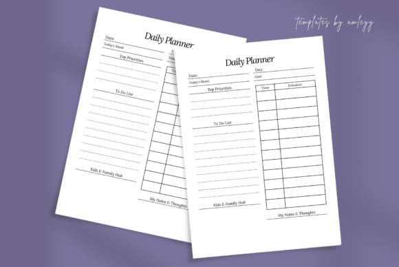 Download Minimal Mom Daily Planner Template - Planner template Collection