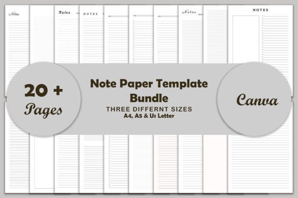 Download Notes Planner Template Bundle Pack - Planner template Collection