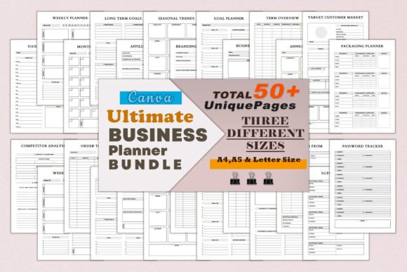 Download Business Planner Template Pack Vlo:10 - Planner template Collection