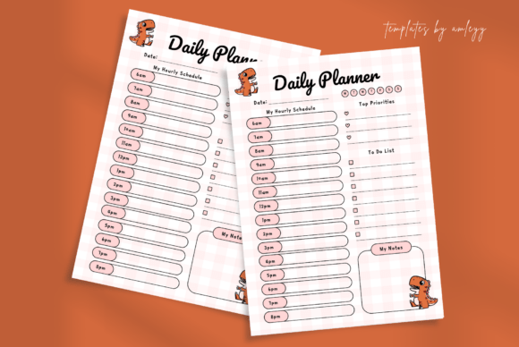 Download Cute Kawaii Daily Planner Template Canva - Planner template Collection