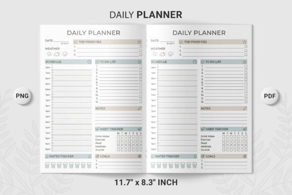 Download Daily Planner Template Schedule PNG - Planner template Collection