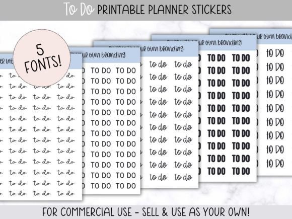 Download To Do Printable Planner Stickers - Premium Resources