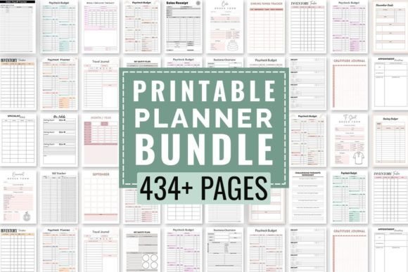 Download Printable Planner Bundle - Printable planner Collection