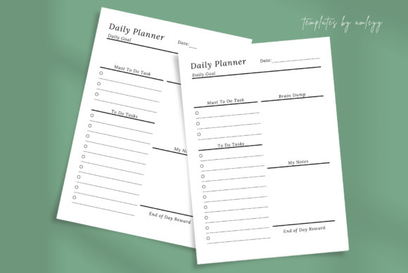 Download Minimal Daily Planner Template | Simple - Planner template Collection