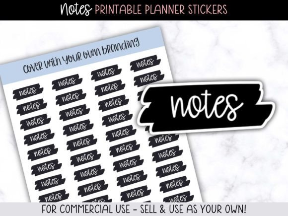 Download Notes Printable Planner Stickers - Printable planner Collection