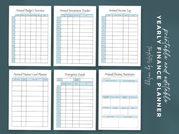 Download Yearly Finance Planner Template - Planner template Collection