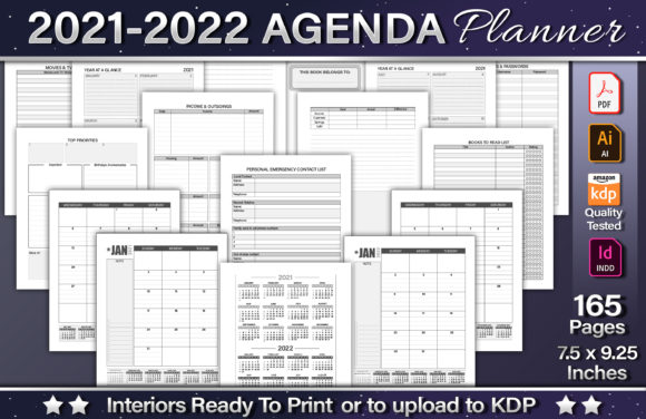 Download 2021-2022 Agenda Planner Template - Planner template Collection