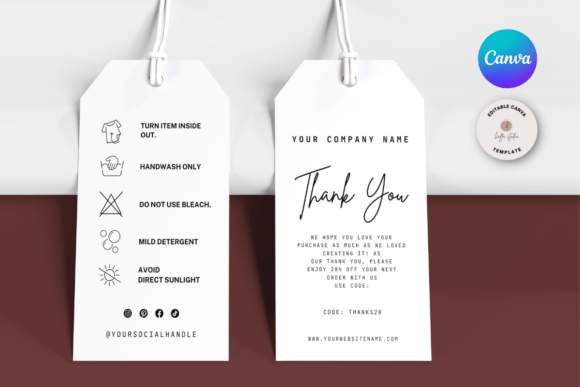 Download Printable Clothing Care Hang Tags - Hang tags Collection