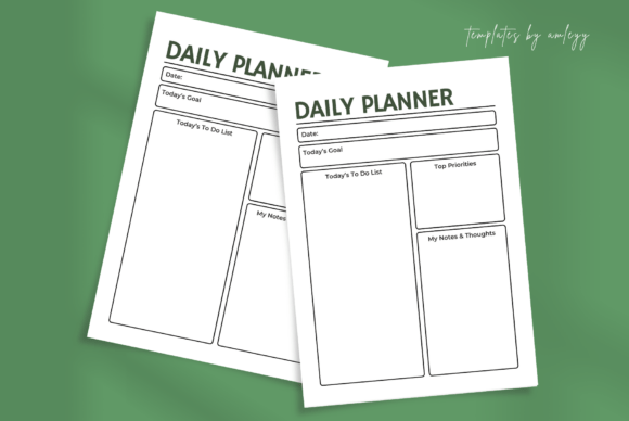 Download Minimal Daily Planner Template | Canva - Planner template Collection