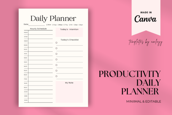 Download Productivity Daily Planner Template - Planner template Collection