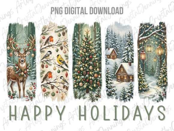 Download Christmas Holiday Winter Brushstroke PNG - Day Collection