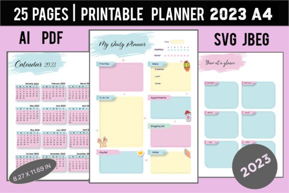 Download Printable Planner 2023 - Premium Resources