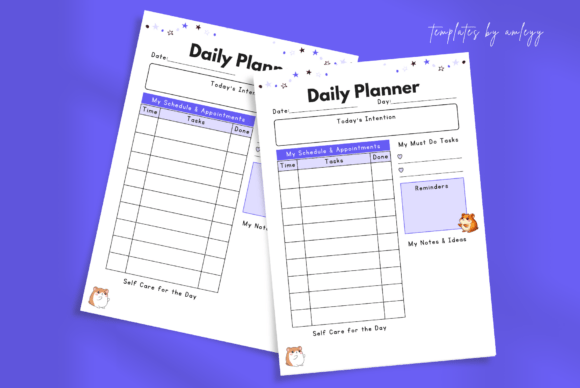 Download Cute Productivity Daily Planner Template - Planner template Collection